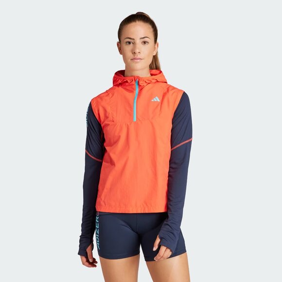 adidas Jackets & Blazers - NWT New Adidas Women's Adizero Half-Zip Running Vest Large L Wind Lightweight